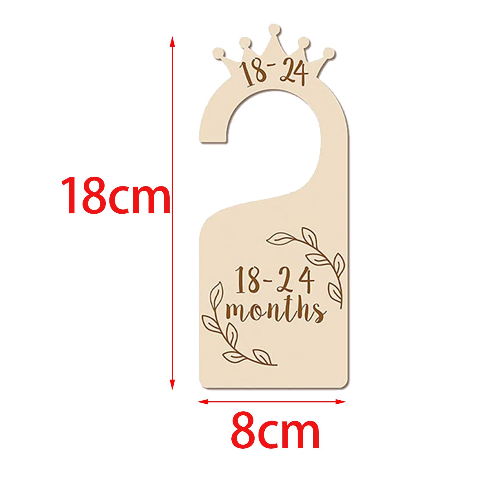 Baby Clothing Hanger Dividers - Деревянные разделители для детского шкафа, набор