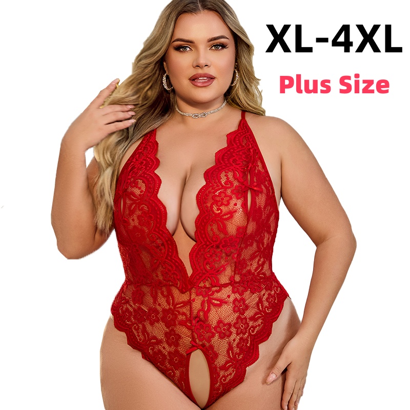 Baby Xl - XL-4XL кружевное боди с вырезами, сексуальное