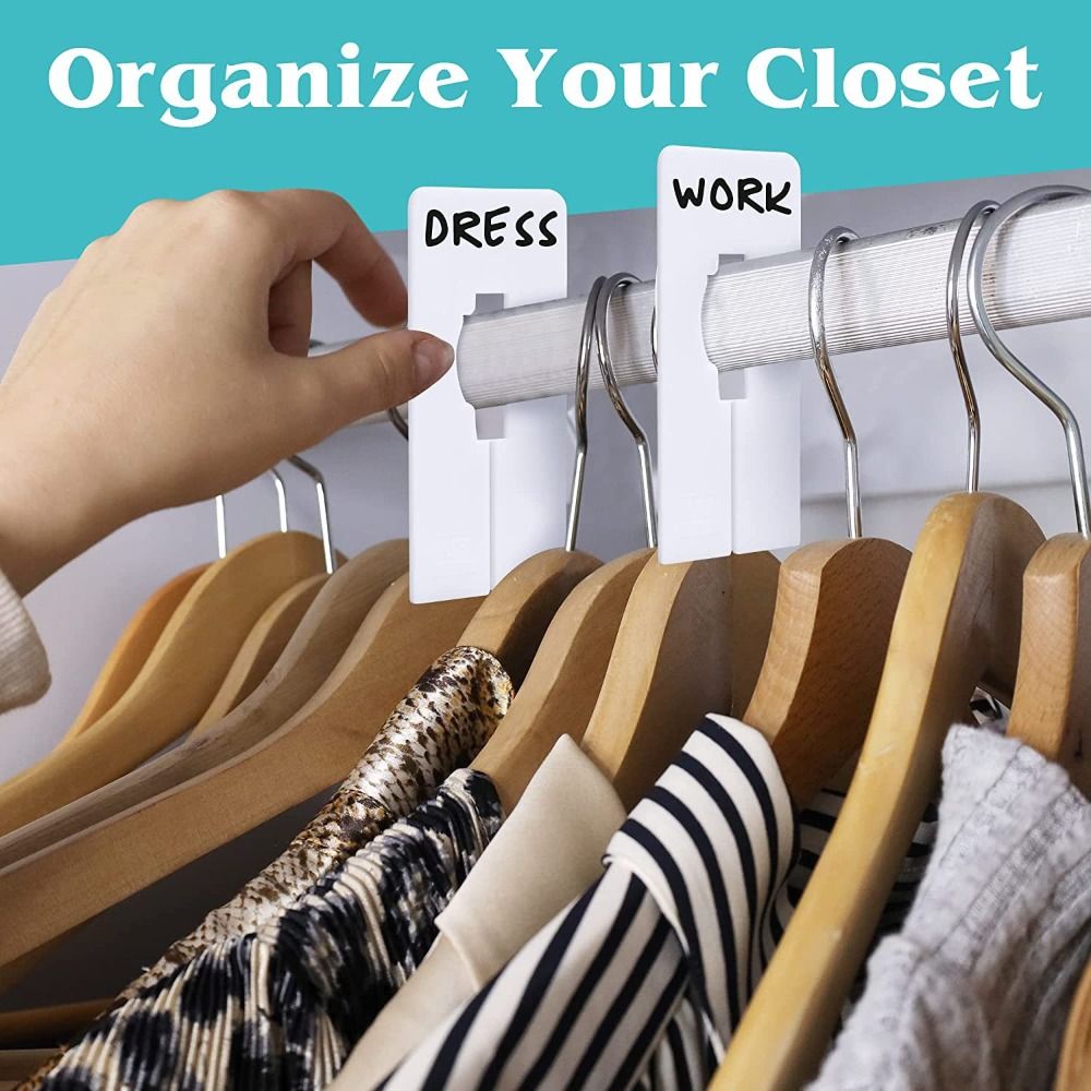 Baby Clothing Hanger Dividers - Бирки для одежды, кольцо для размера,