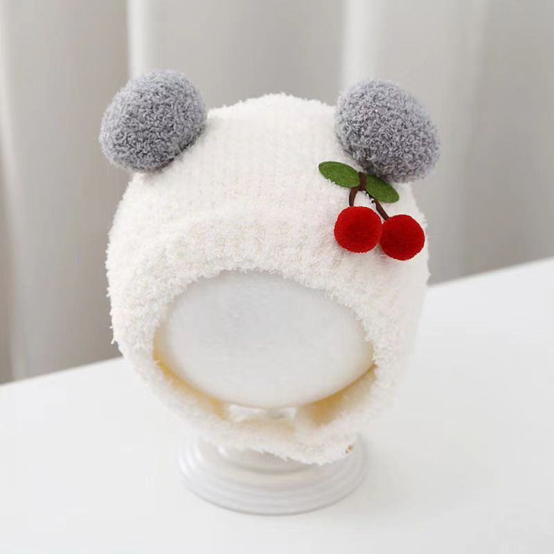 Baby Hat Beanie - Зимняя теплая детская шапка-бини с милым