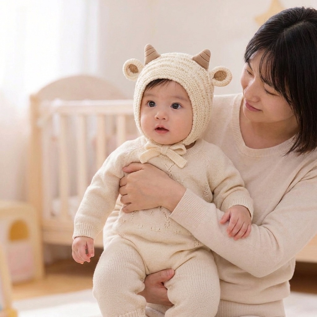 Детская зимняя вязаная теплая  – обзор и цена Baby Hat Beanie