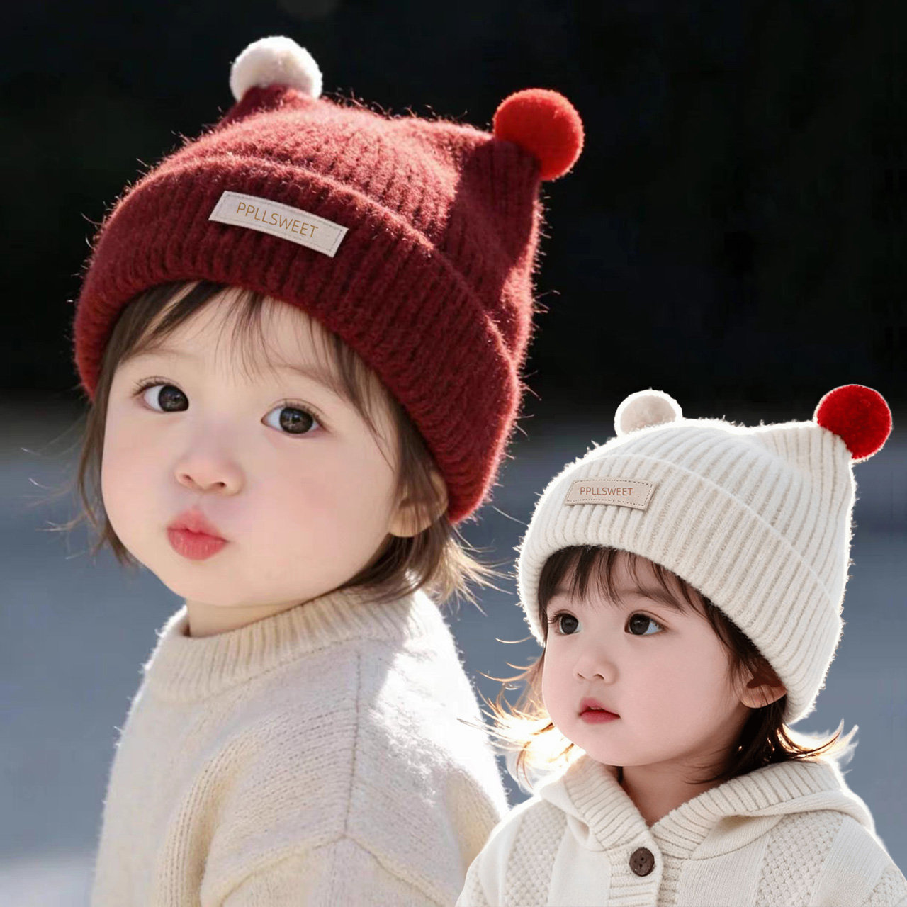 Вязаная шапка для малышей 1-4  – обзор и цена Baby Hat Beanie